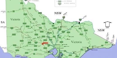 Codis postals adherits Victoria mapa