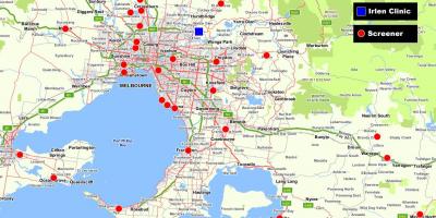 Mapa de major Melbourne
