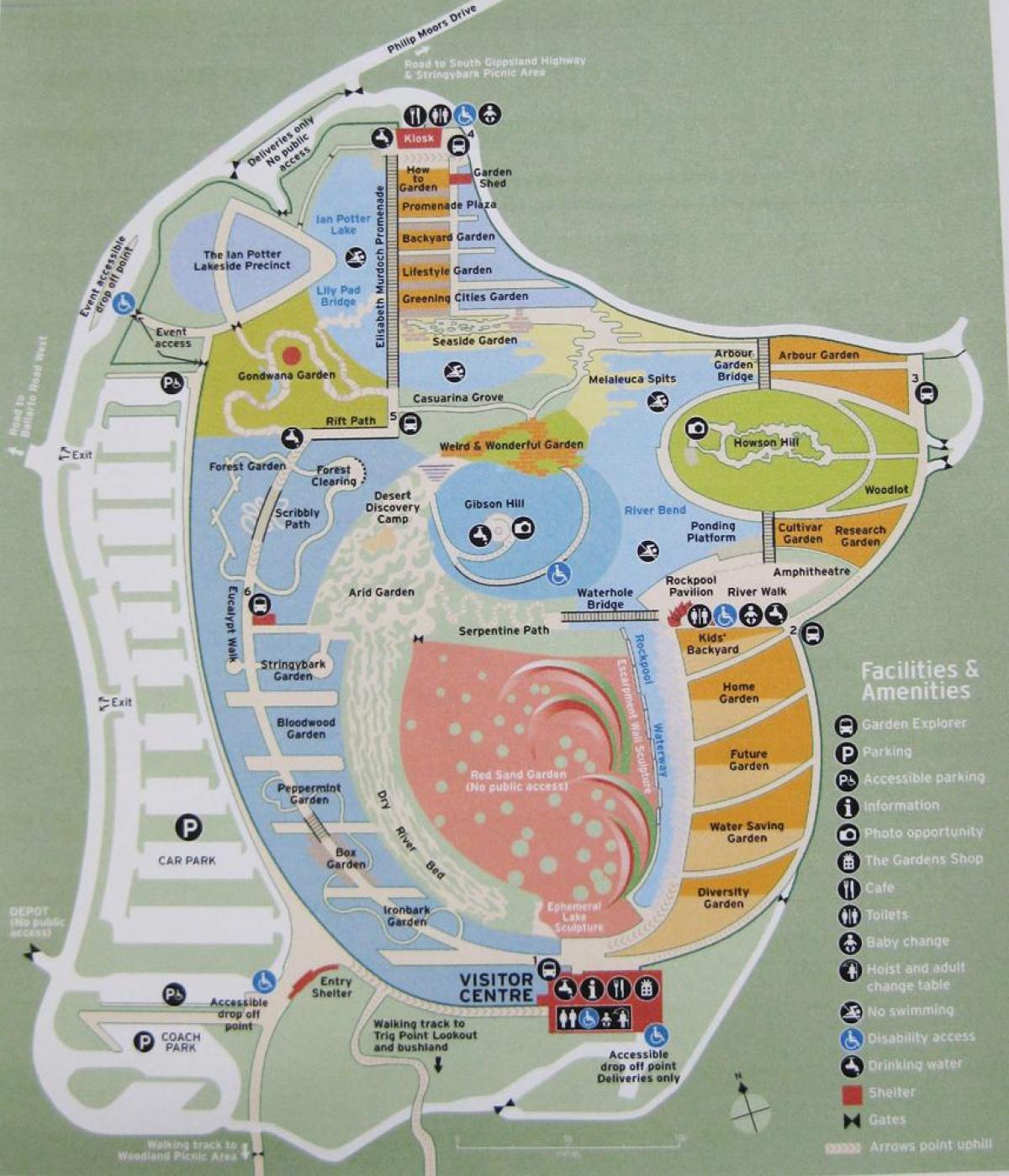 Reial jardí botànic mapa