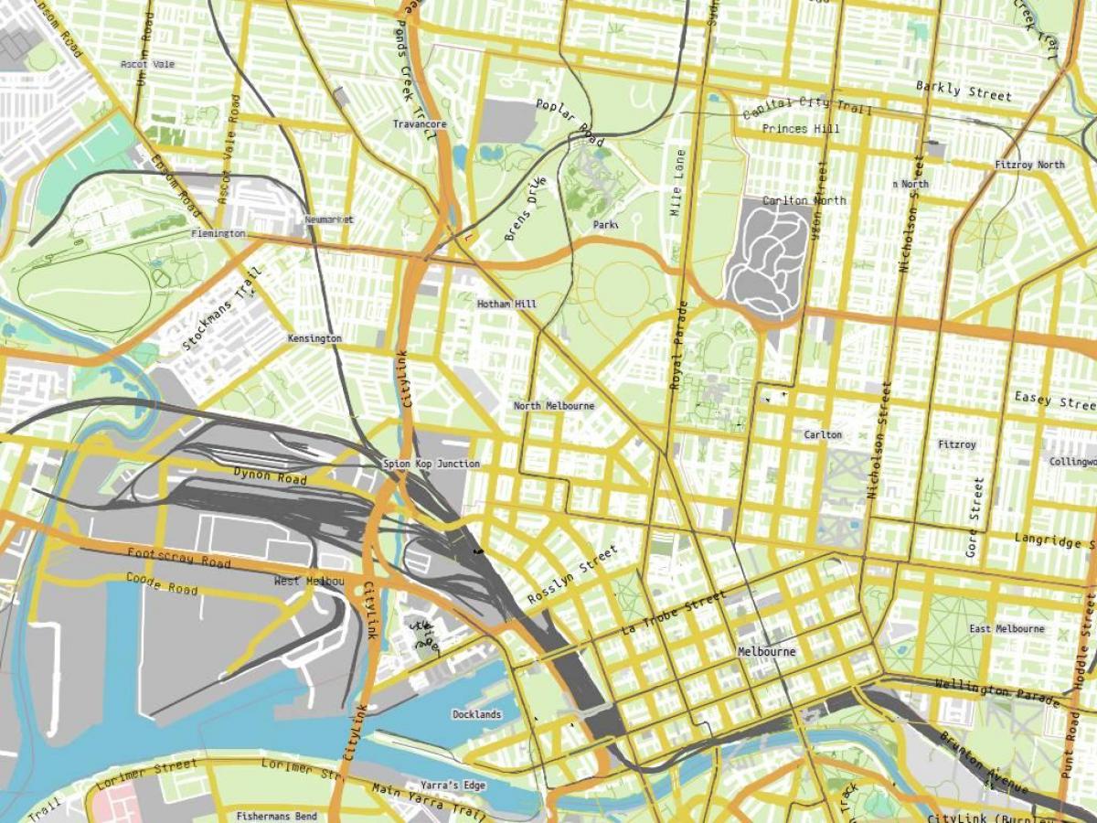 mapa de Royal Melbourne hospital