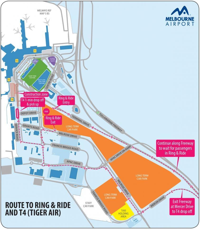 Tullamarine mapa