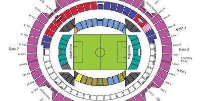 Mapa de Etihad stadium Melbourne
