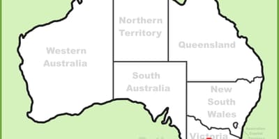 Mapa De Melbourne (Austràlia
