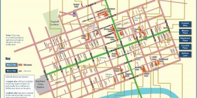 Melbourne mapa de carreteres