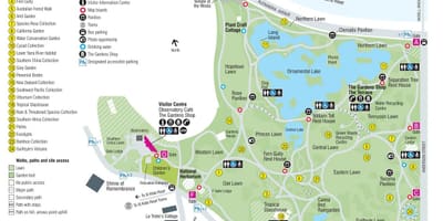 Jardí botànic de Melbourne mapa