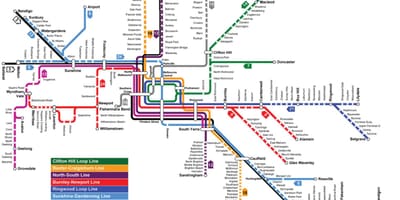 Plànol de Metro de Melbourne