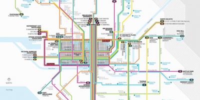 Melbourne tramvia mapa de rutes