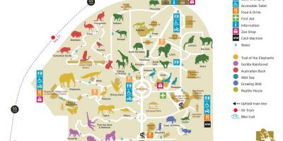 Mapa del zoo de Melbourne