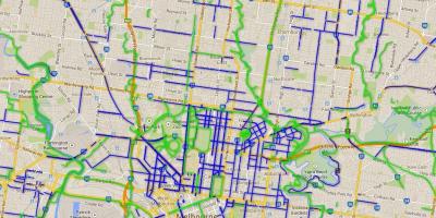 Carrils bici Melbourne mapa