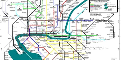 Melbourne autobús mapa