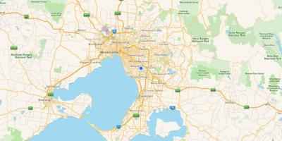 Mapa de Melbourne i suburbis