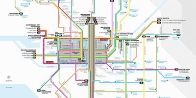 Melbourne xarxa de tramvia mapa