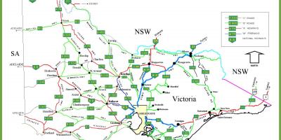 Mapa de la Victòria, Austràlia